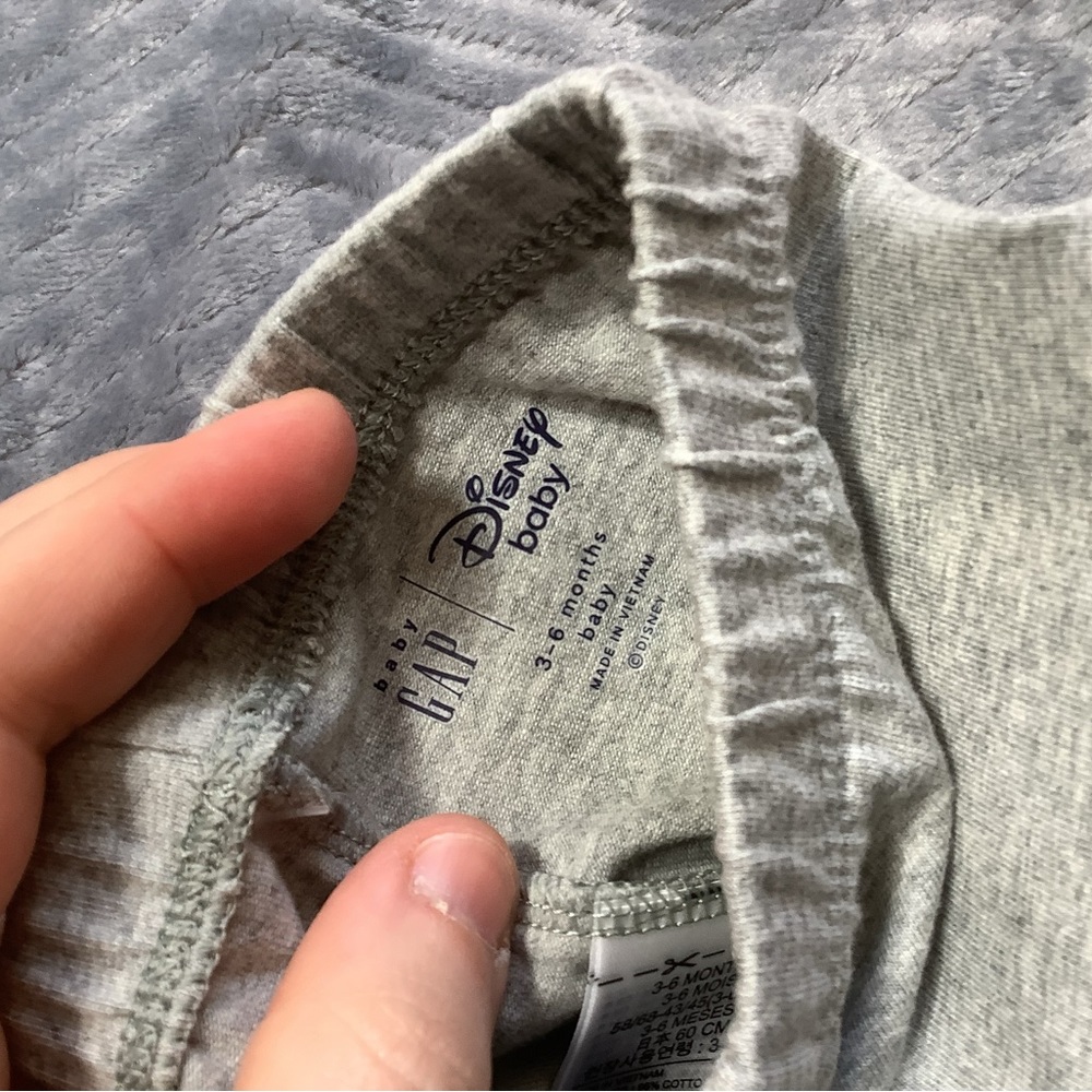 NWT Baby Gap Disney Minnie Mouse Gray Leggings 3-6 Month. - Picture 7 of 8
